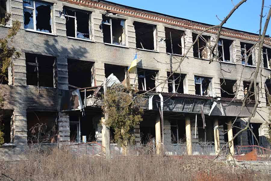 Вільхівка, зруйнована школа