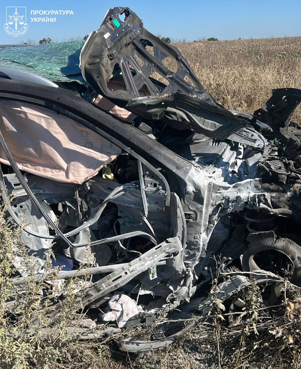 Атака БПЛА по цивільній автівці