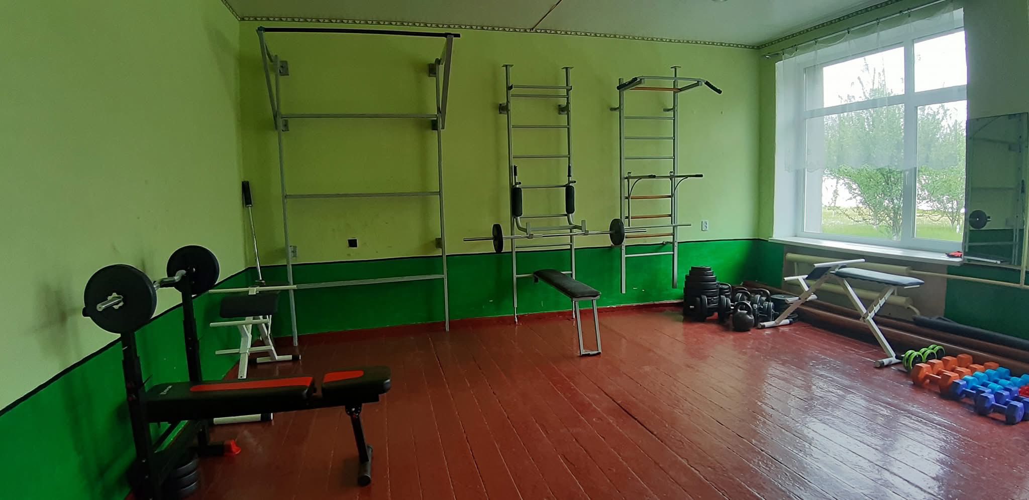 Тренажерна зала у Шелестівському ліцеї