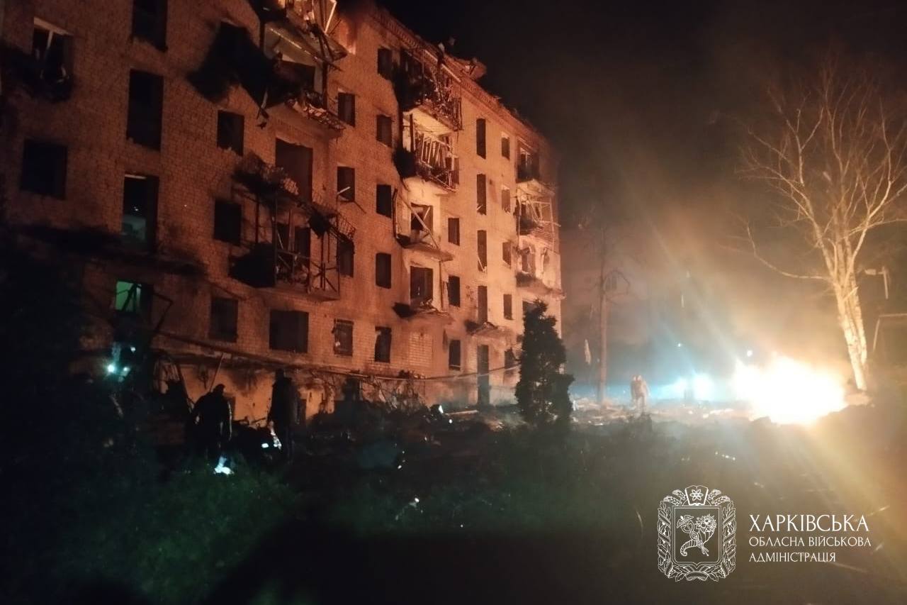 Пожежі після обстрілів Харківської області