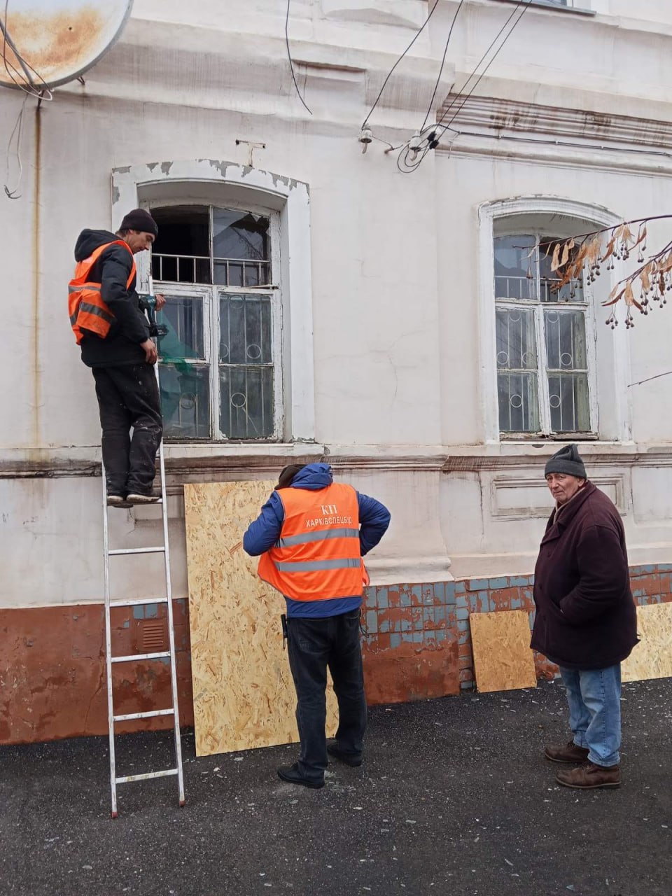 Ліквідація наслідків обстрілу