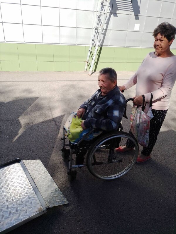 Житель Малинівки на інвалідному візку