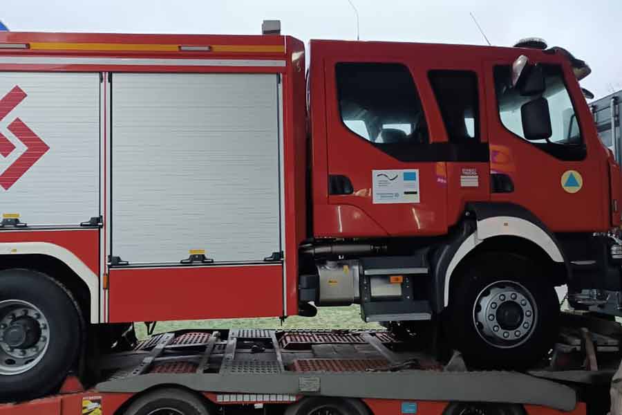 Пожежну автівку передали Краснокутській громаді німецькіі партнери 