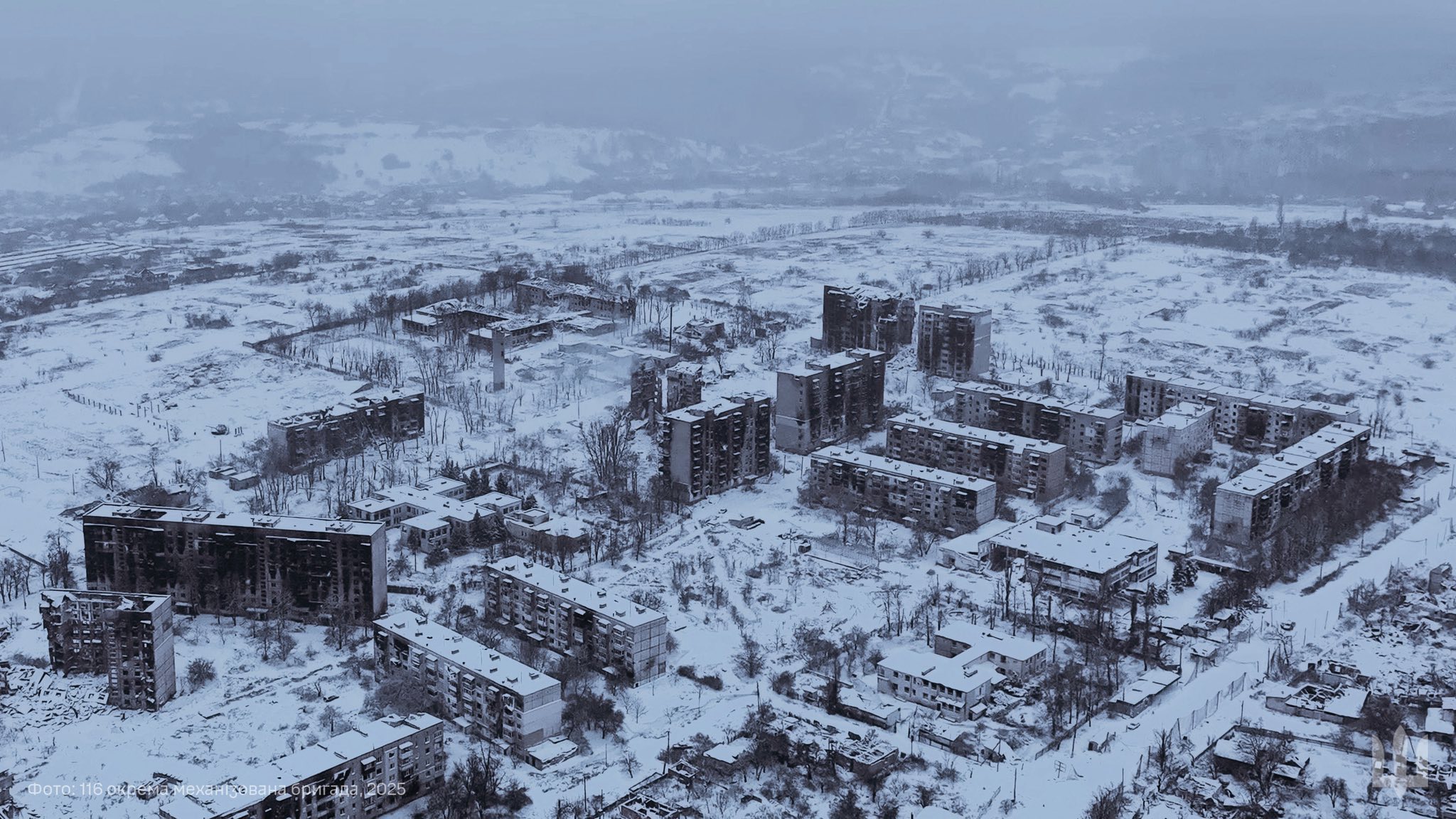 Зруйнований Куп'янськ, грудень 2025