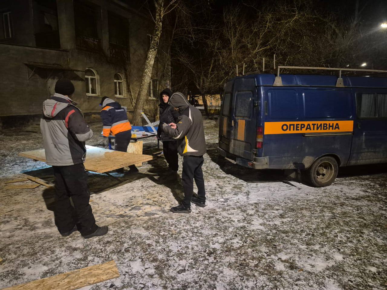 Ліквідація наслідків обстрілу