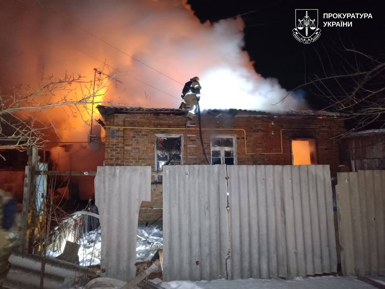 Приватний сектор після влучання БПЛА