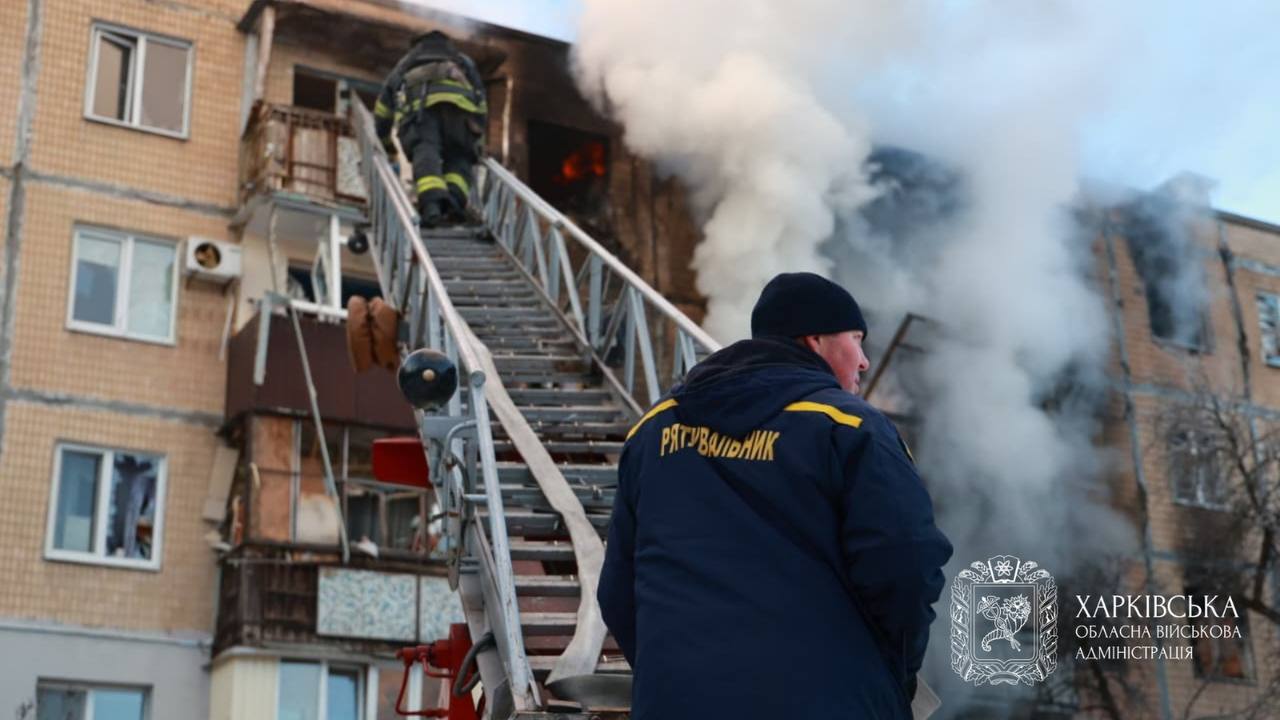 У Харкові дрон Shahed влучив у п&rsquo;ятиповерхівку