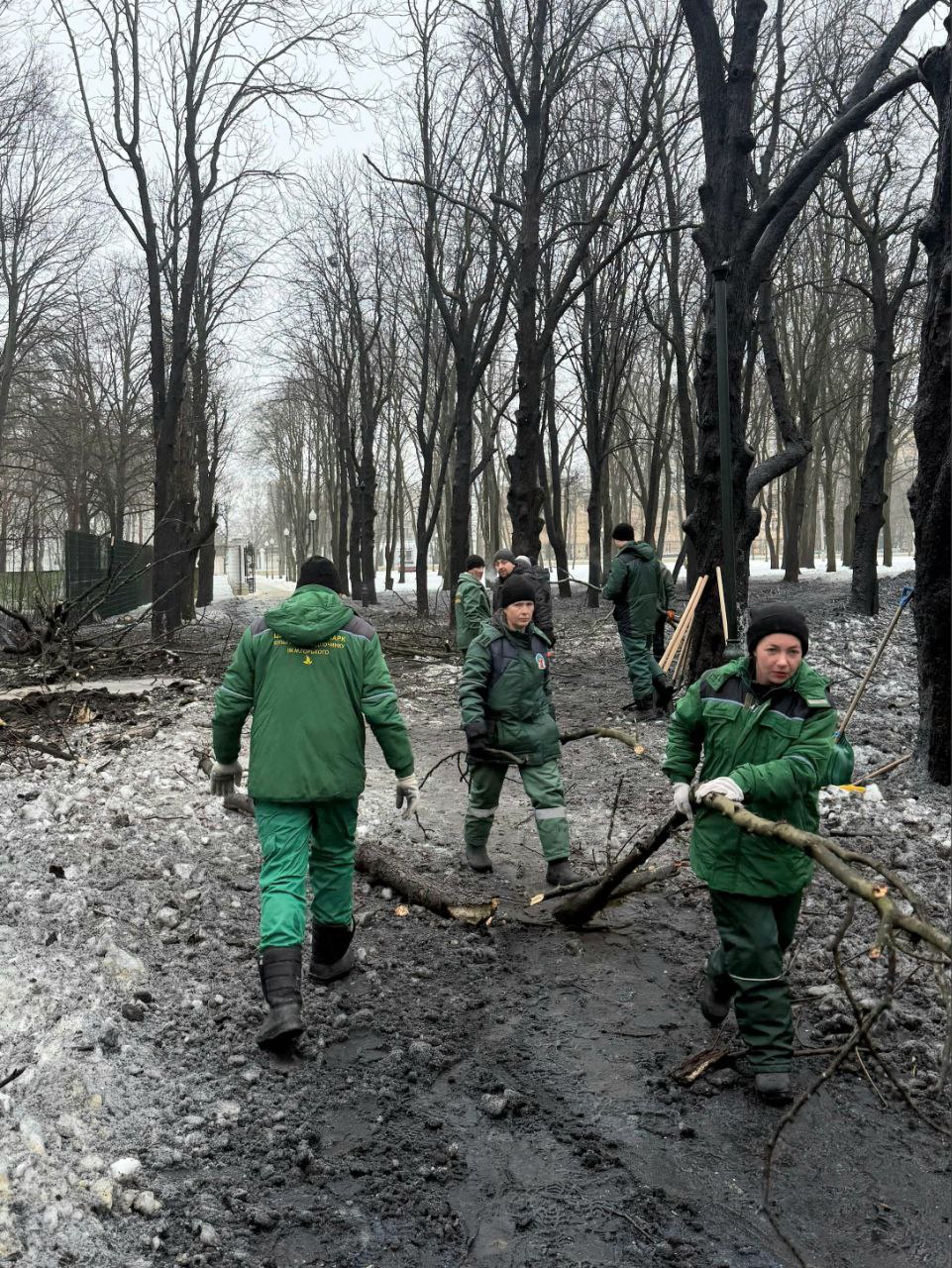 У Харкові вдруге обстріляли Центральний парк