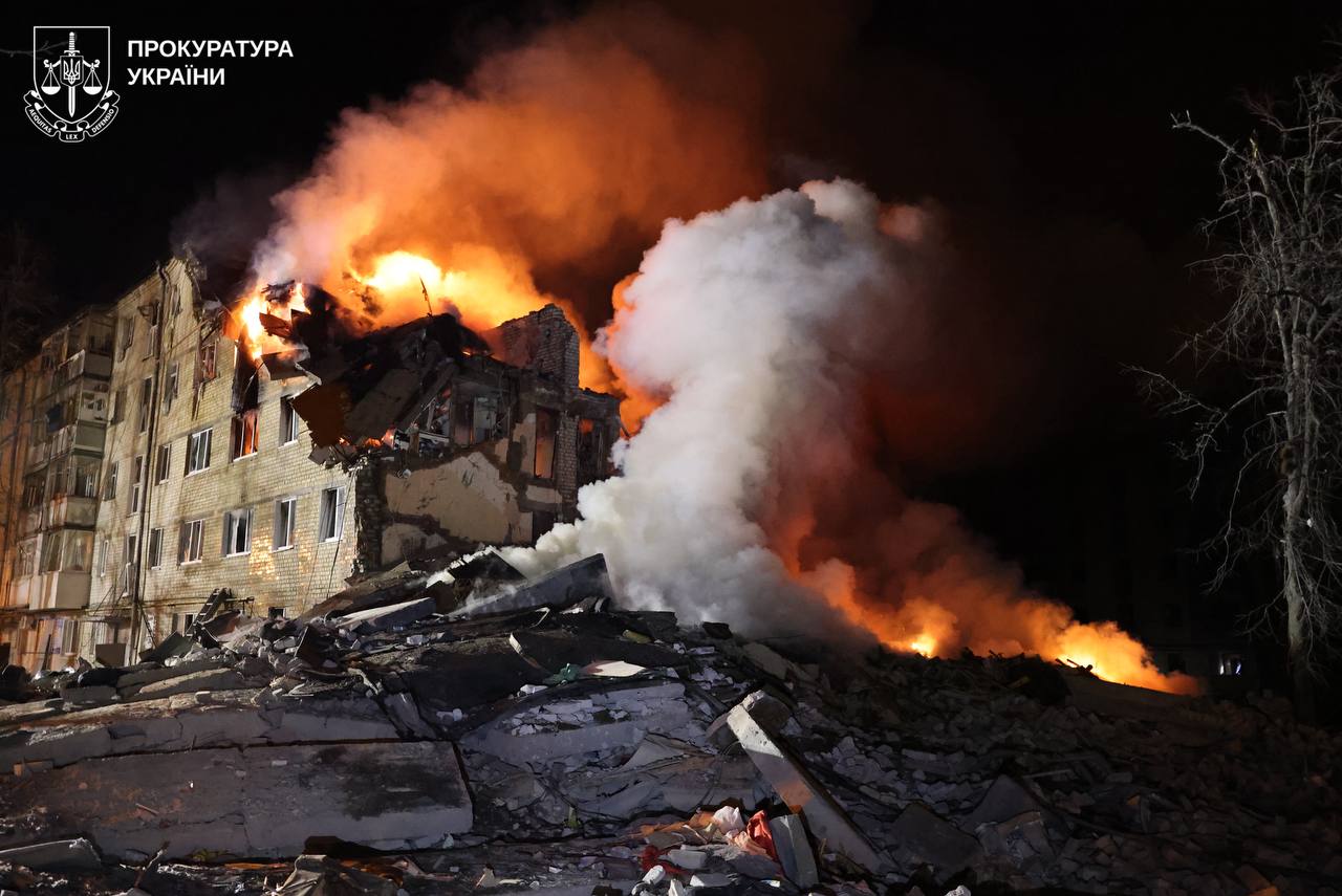 Нічний ракетний удар по Харкову