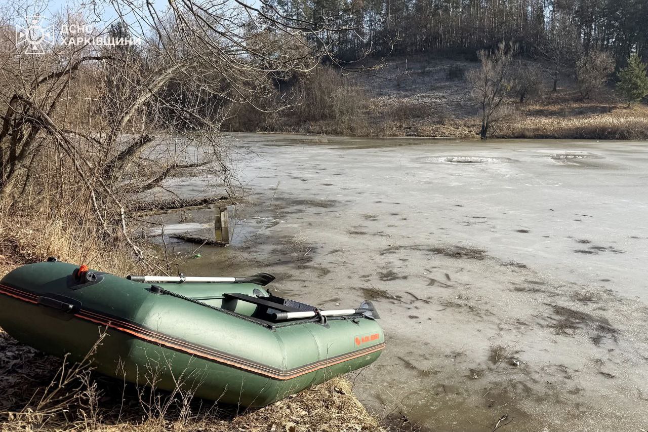 На Харківщині чоловік загинув, провалившись під кригу