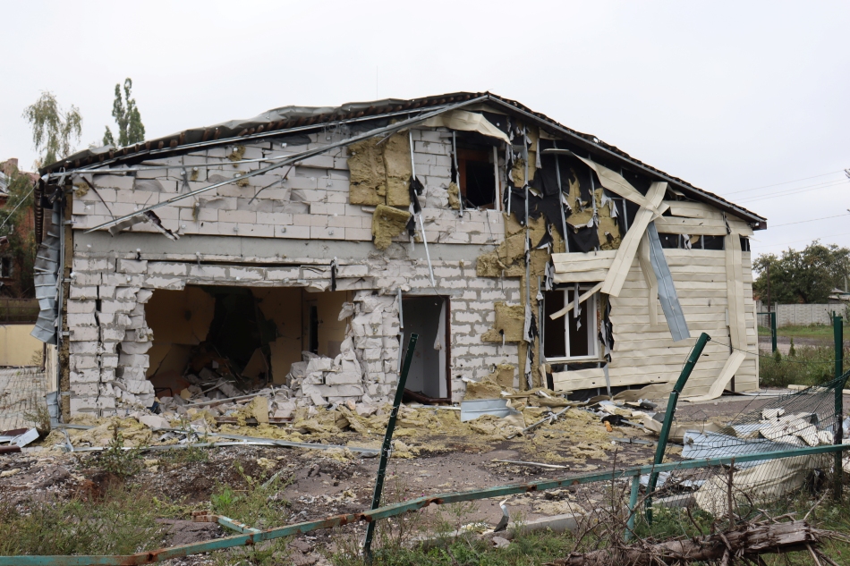 Дергачі-сімейна медицина-амбулаторія у Великих проходах після обстрілів