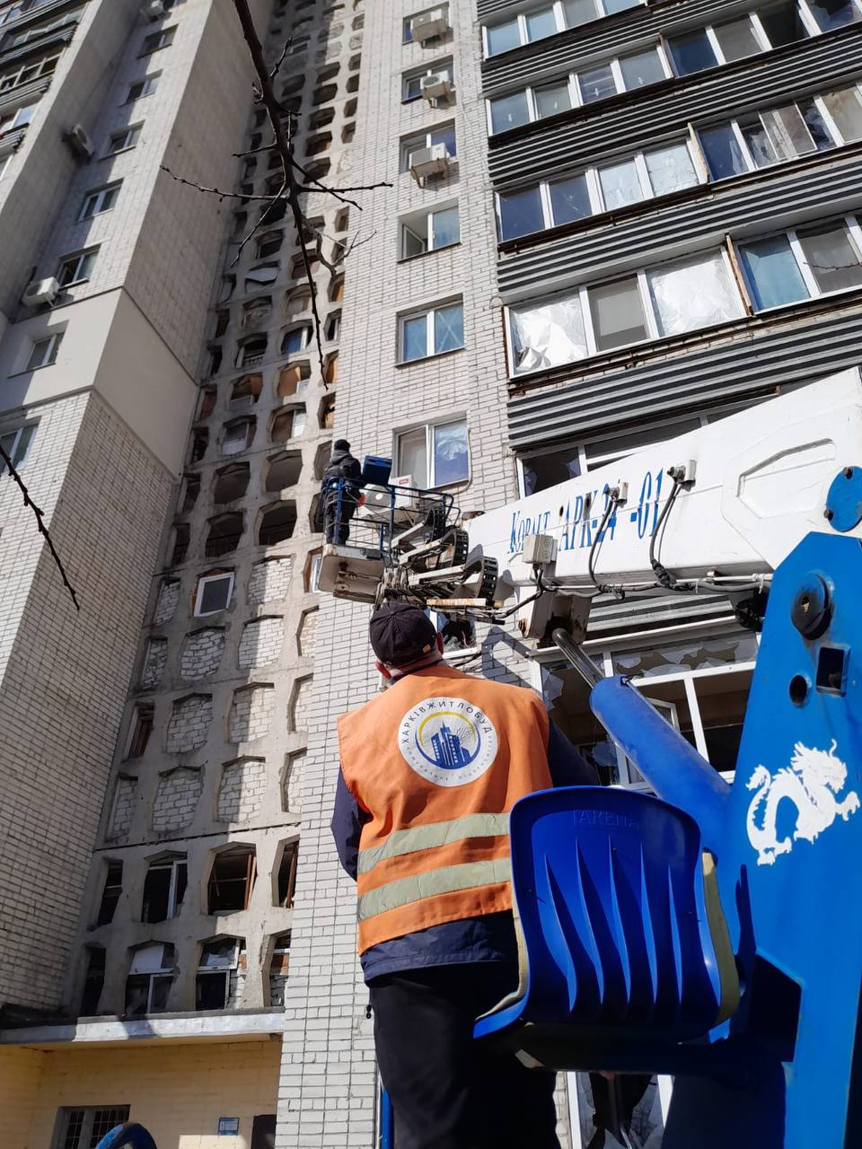 Ліквідація наслідків обстрілу