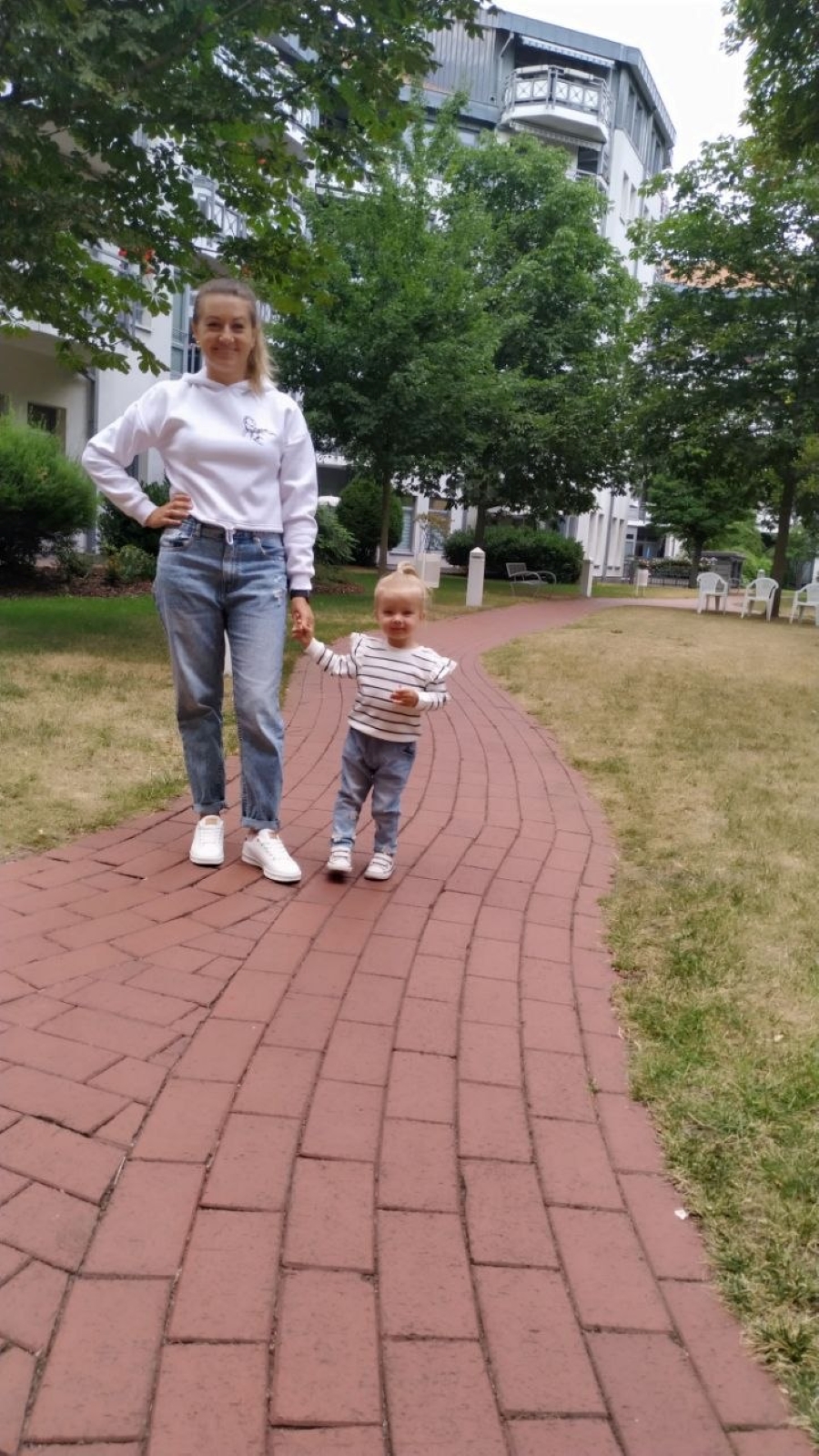 Лілія з донькою в Німеччині