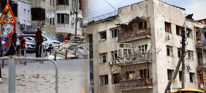 Фото: Наслідки ракетного обстрілу міста Харків, 6 жовтня / Слобідський край