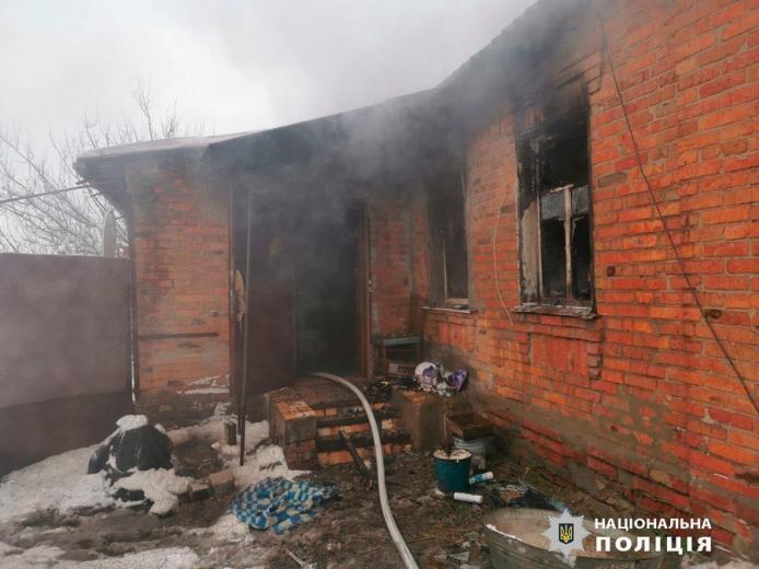 Зруйнований будинок у Козачій Лопані / фото ГУ НП