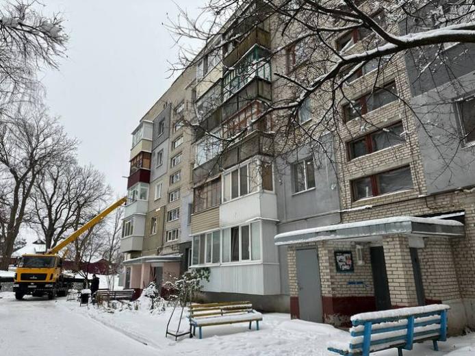 Відновлення будинку на вулиці Ювілейній / фото Харківська міська рада