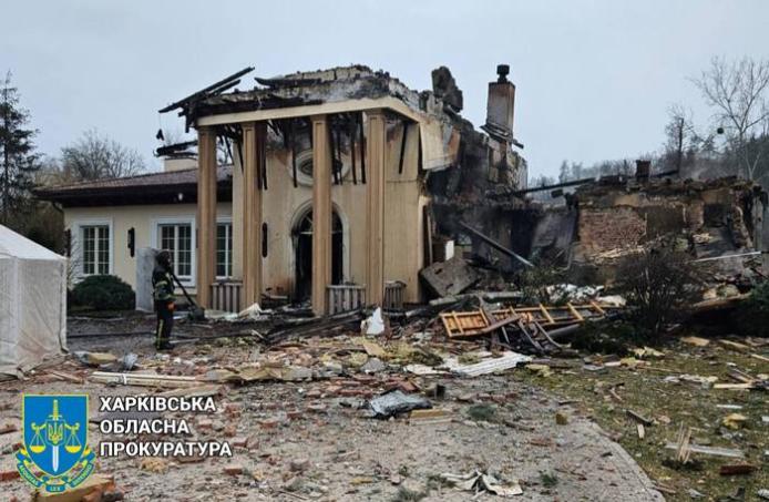 Коропове після атаки БПЛА / Фото: Харківська обласна прокуратура